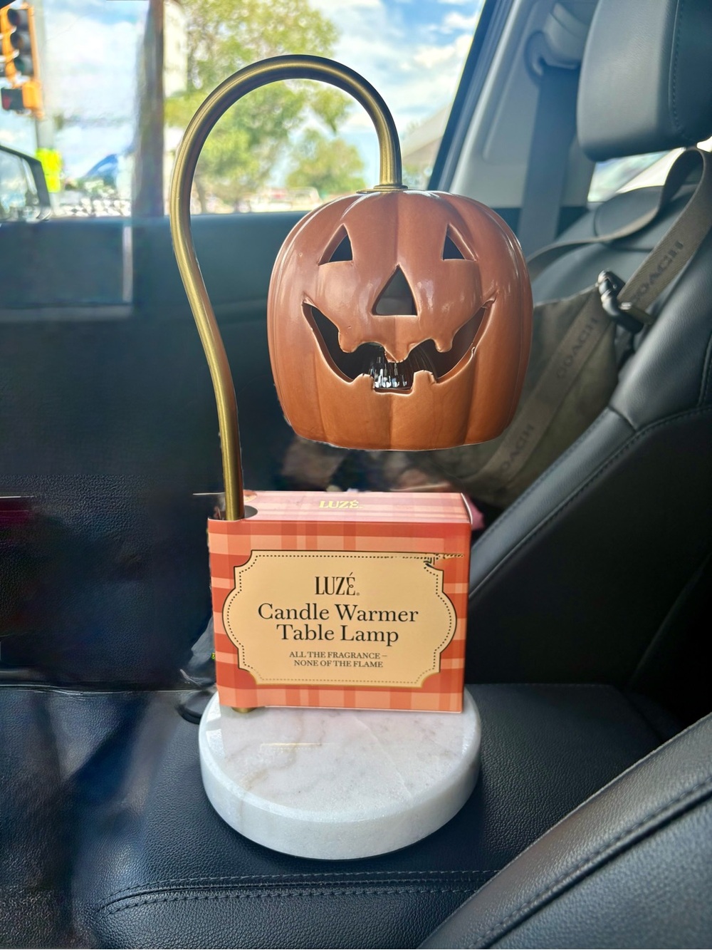 Jack-o’-lantern Pumpkin Candle Warmer Table Lamp